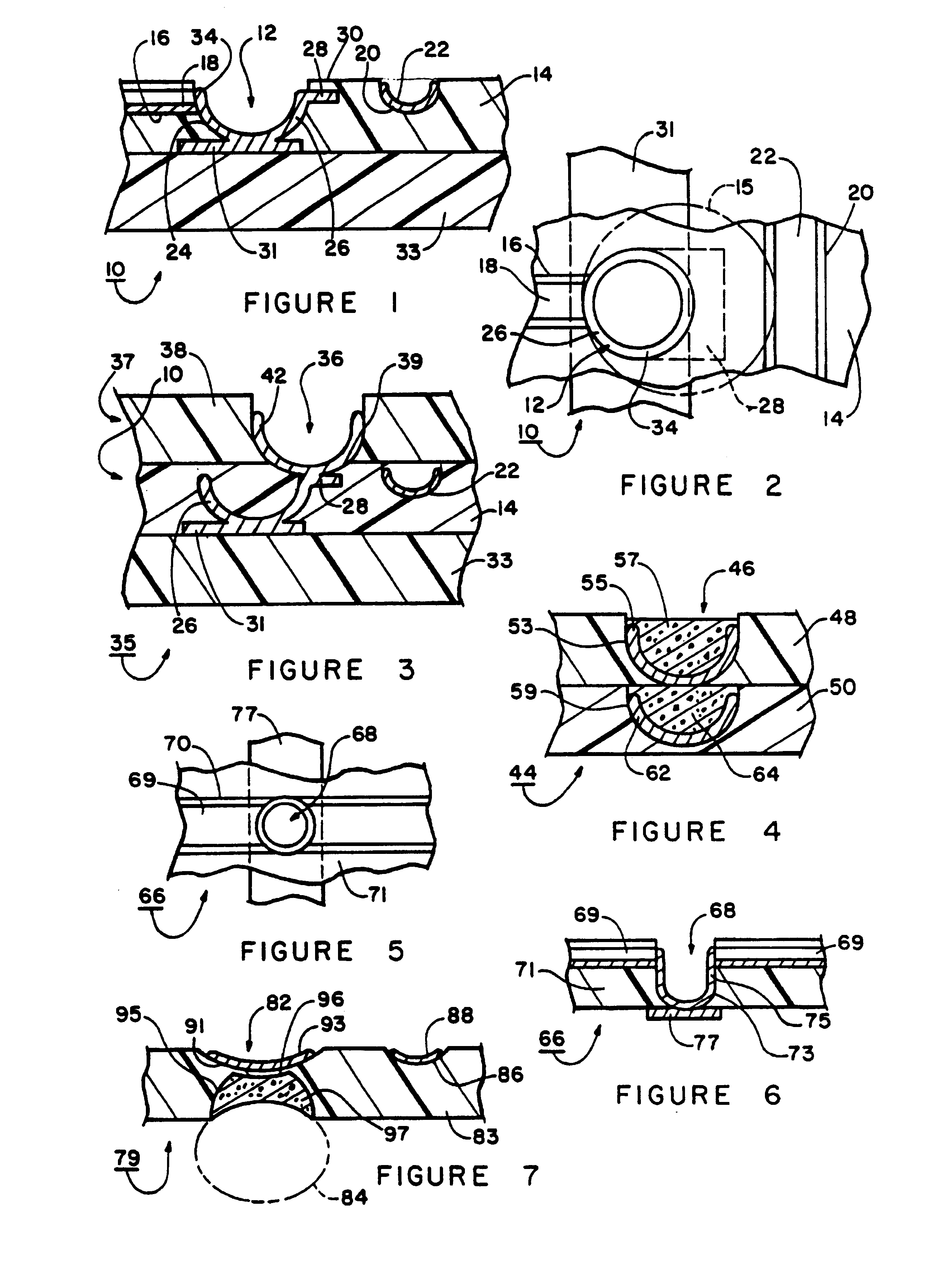 Wiring board construction and methods of making same