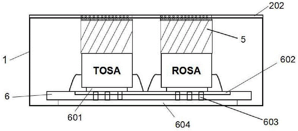 Optical module assembly with inner heat dispassion channel and composite heat dispassion structure thereof