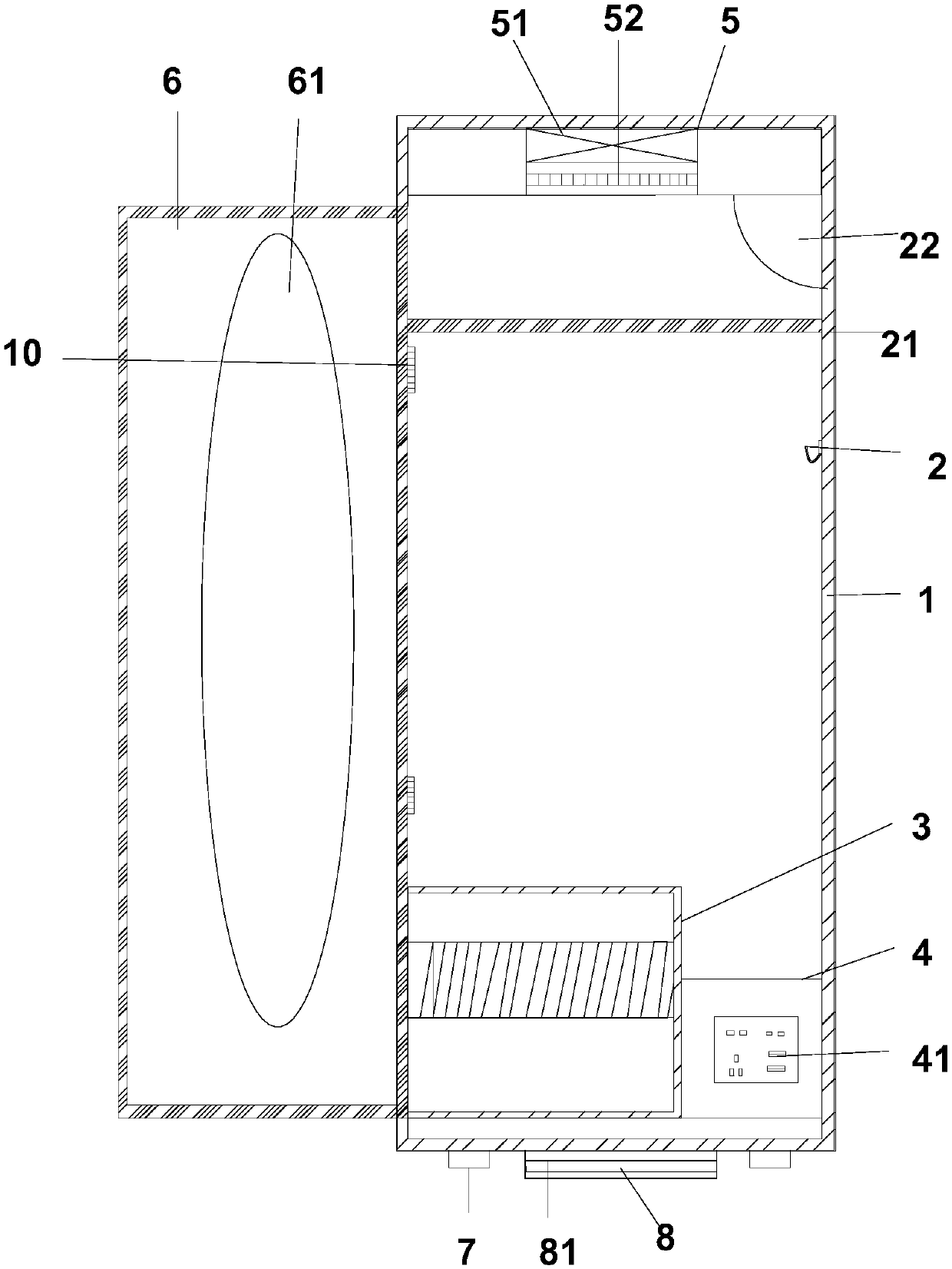 Multifunctional locker applied to sports places