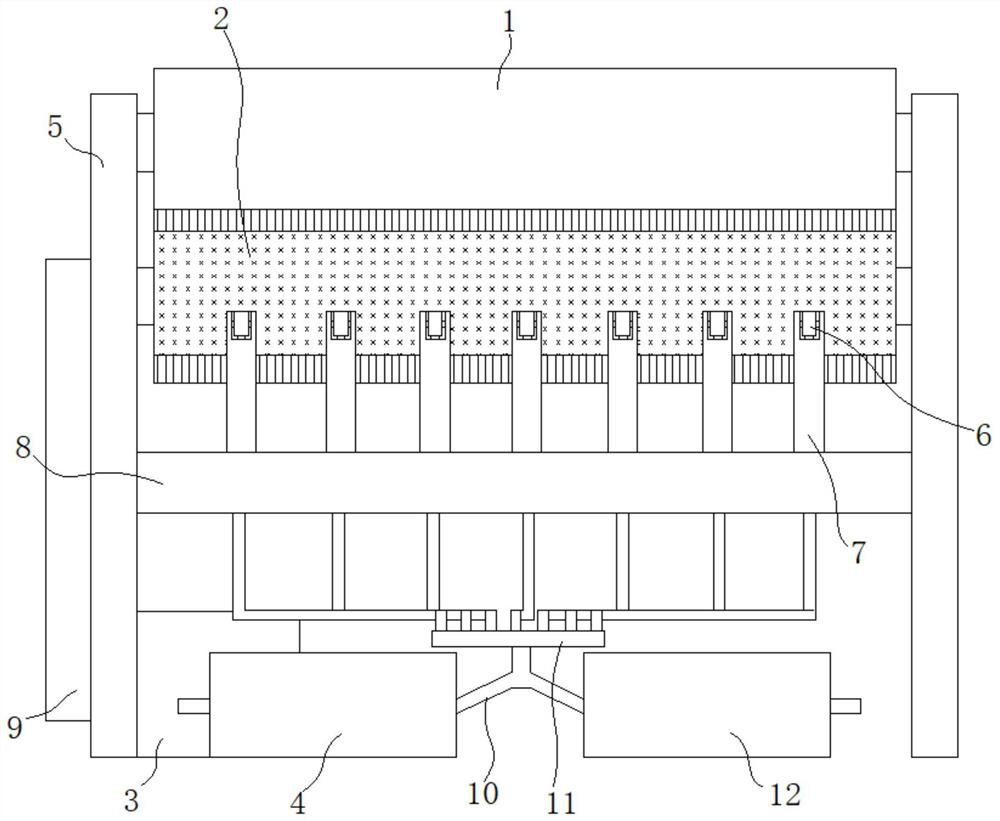 Automatic deslagging conveying belt of earth pressure balance shield machine