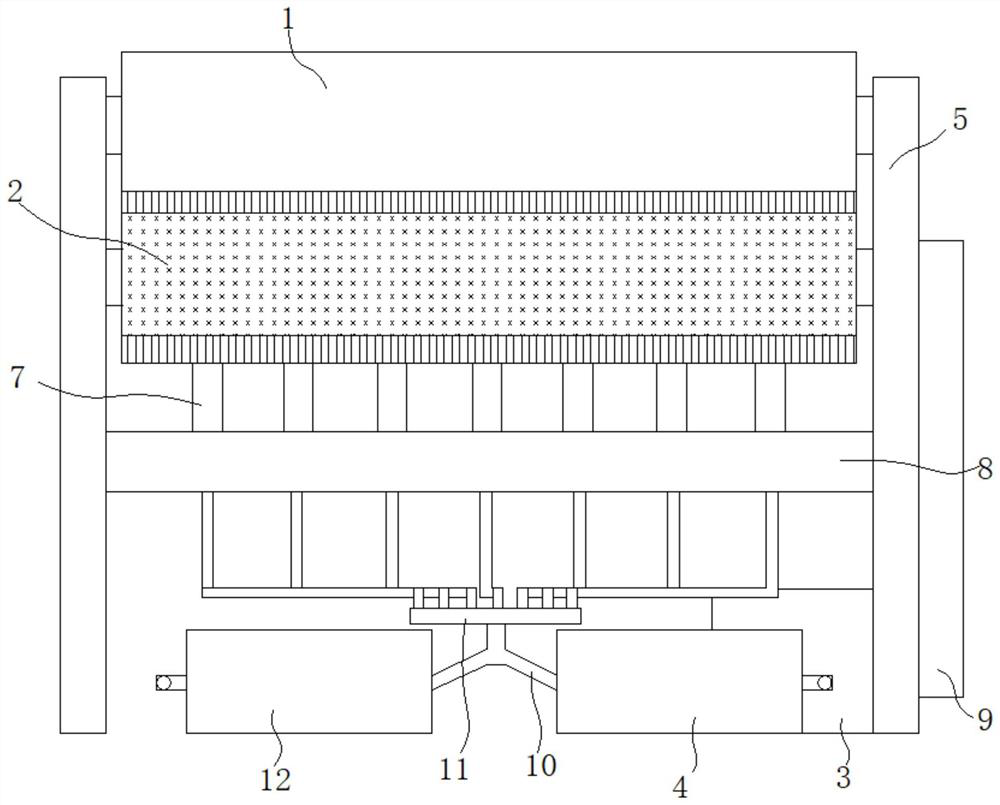 Automatic deslagging conveying belt of earth pressure balance shield machine