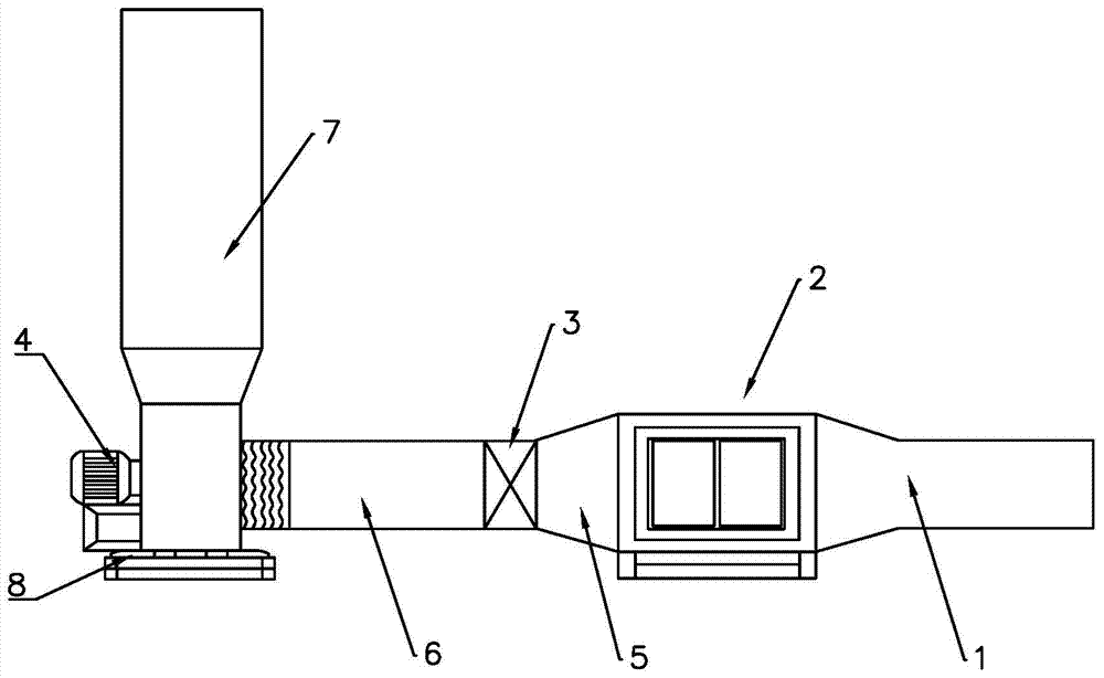 A high-voltage electrostatic oil fume purification device