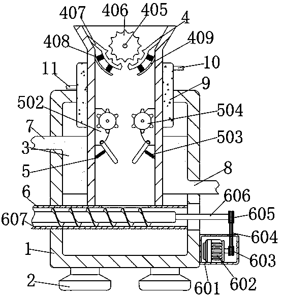 Biomass gasification reactor with anti-blocking function