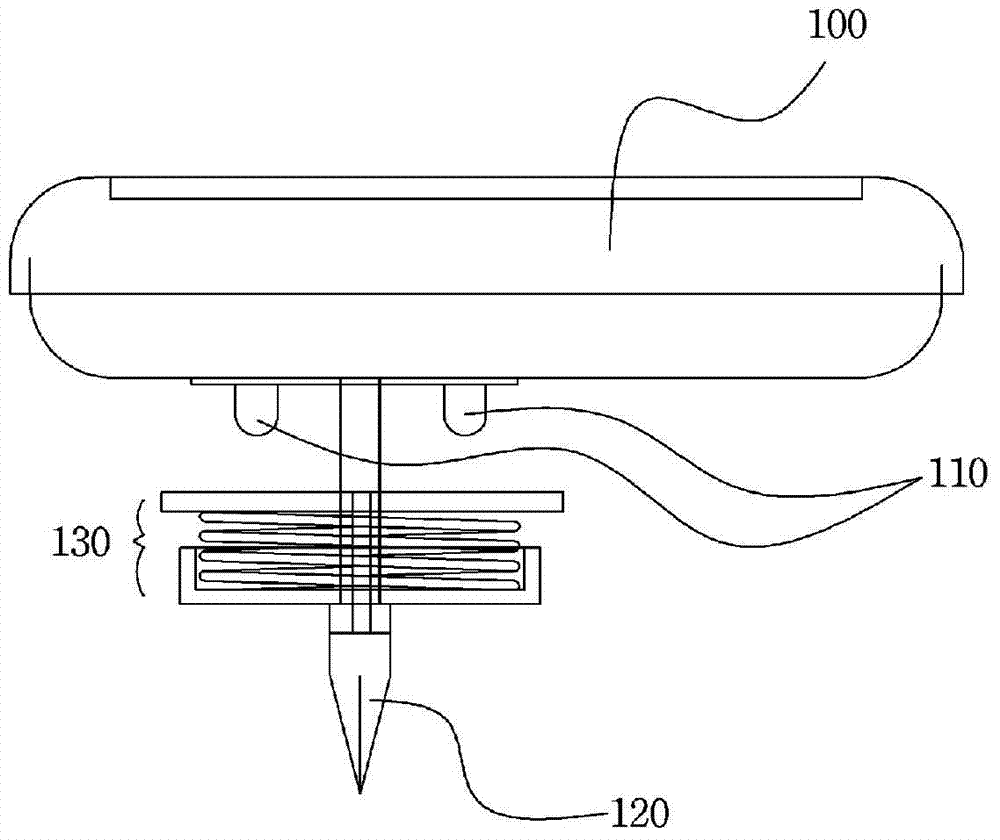 Livestock temperature sensing device, and system and method using same for remotely diagnosing diseases in livestock