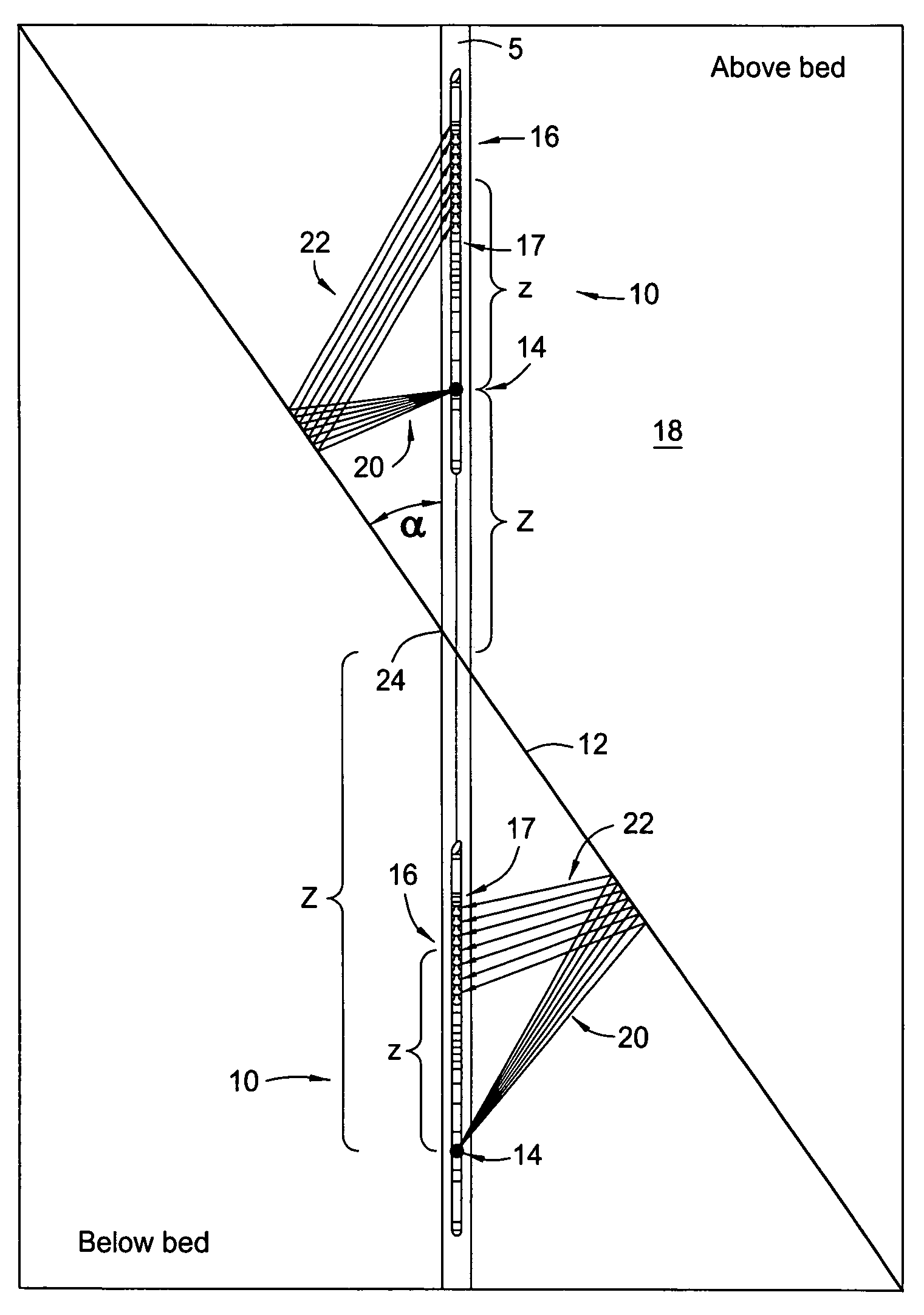 Method for processing acoustic reflections in array data to image near-borehole geological structure