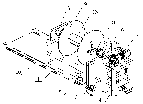 Winding device for wool fabric knitting machinery