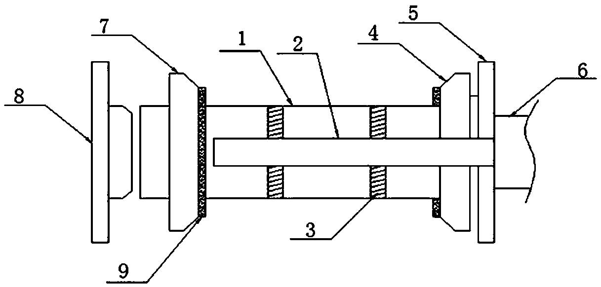 Recyclable textile machinery winding cylinder