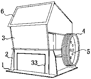 Adjusting mechanism capable of adjusting buffering power for hammer crusher