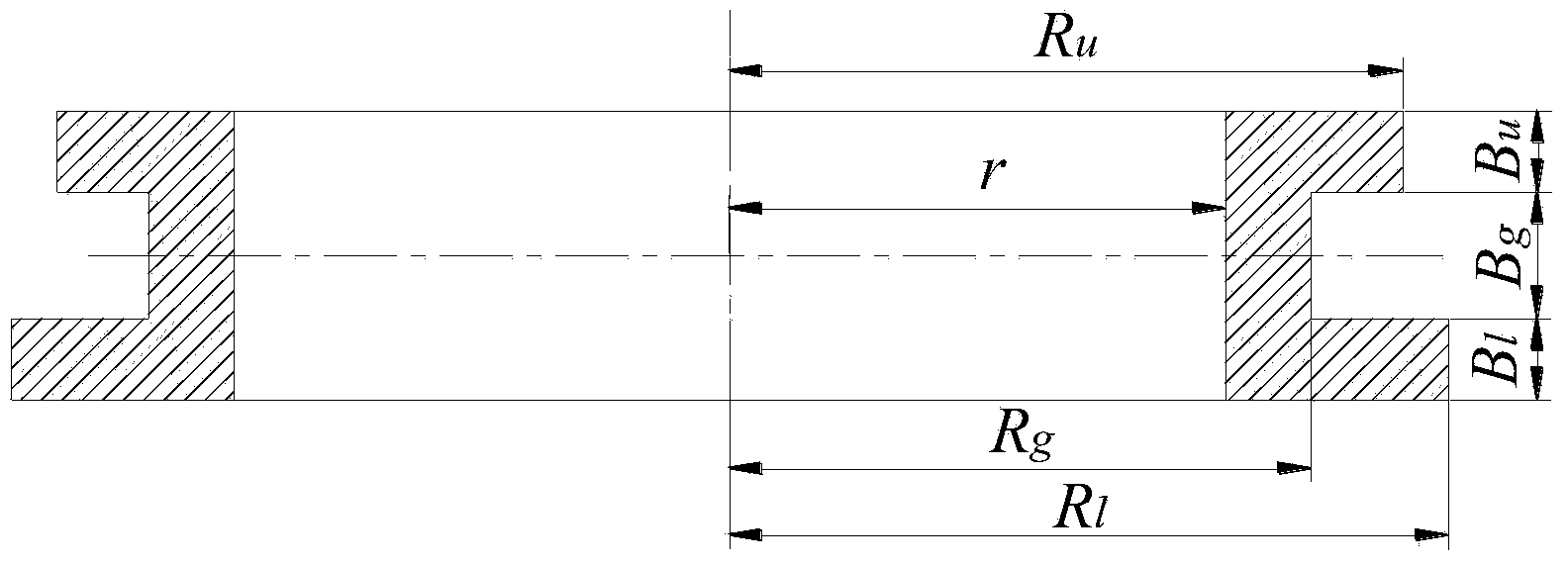 Ball valve flange combined rolled ring forming method