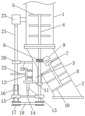 Anti-blocking device for coal drop pipe