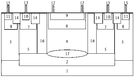 Silicon-based near-infrared single photon avalanche diode detector and manufacturing method thereof