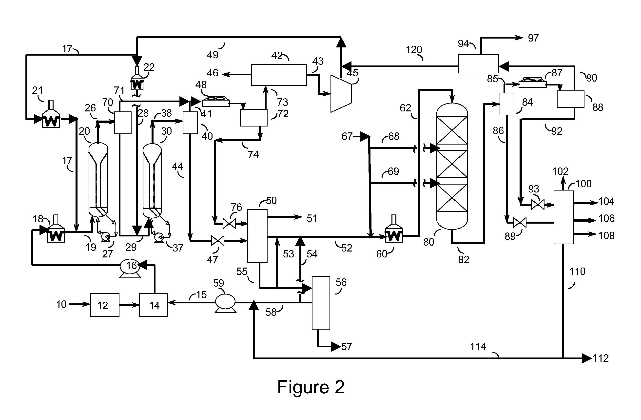 Coal conversion process and products, comprising two direct ebullated bed liquefaction stages and a fixed bed hydrocracking stage