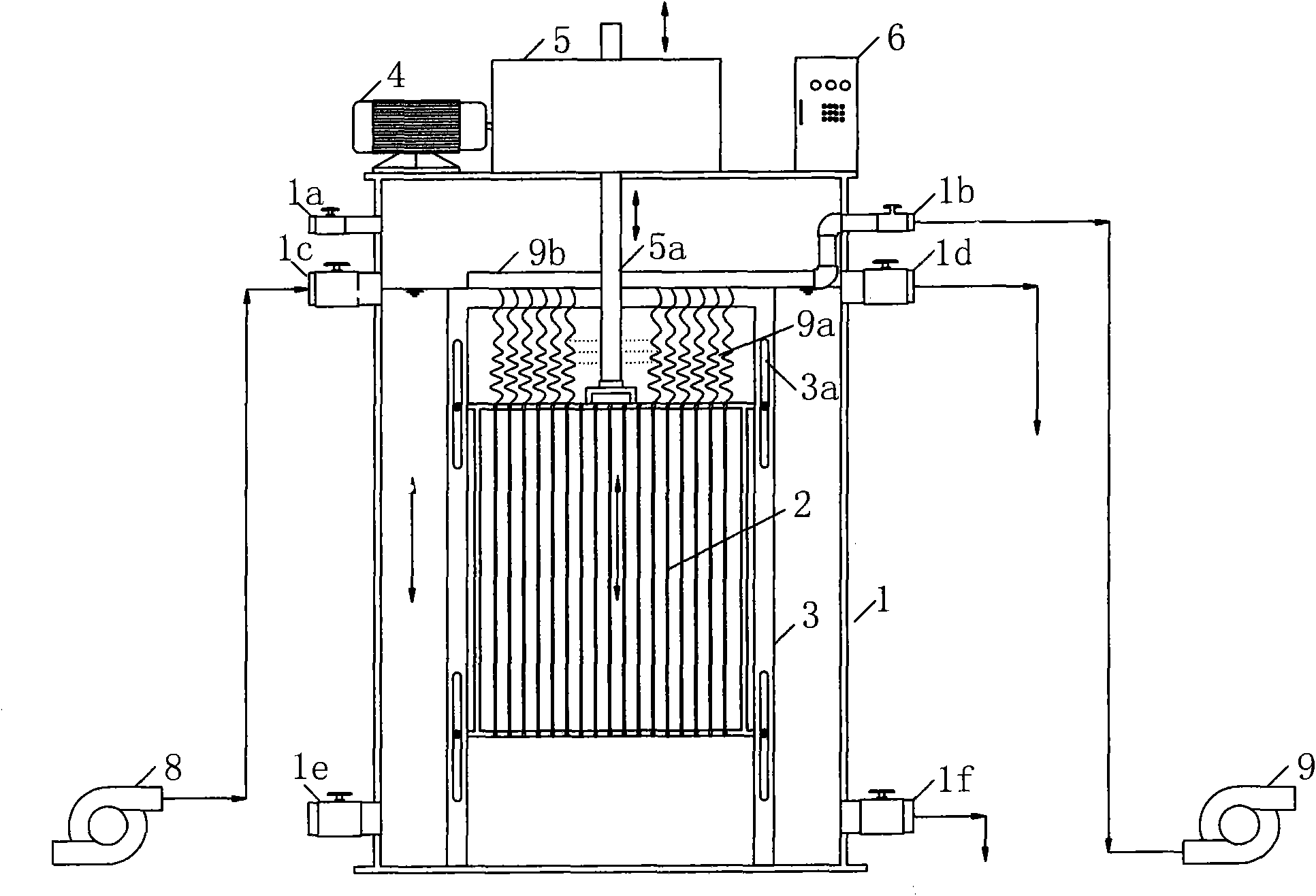 Anti-pollution high-efficiency vibration filtering separation device