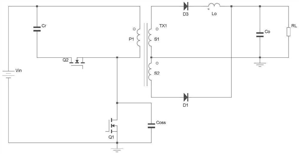 Forward-flyback switching power supply circuit and control method thereof