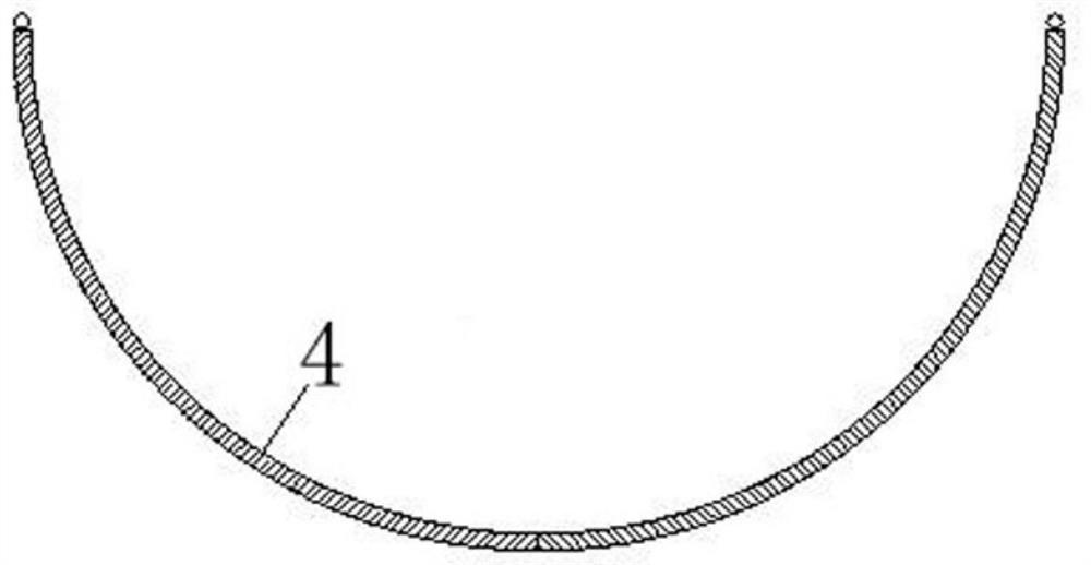 Drainage pipe ditch device and construction method thereof