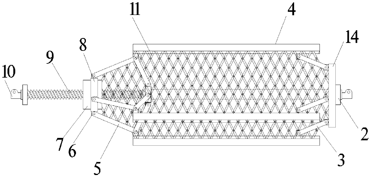 Efficient automatic fishing device based on grid hole changes