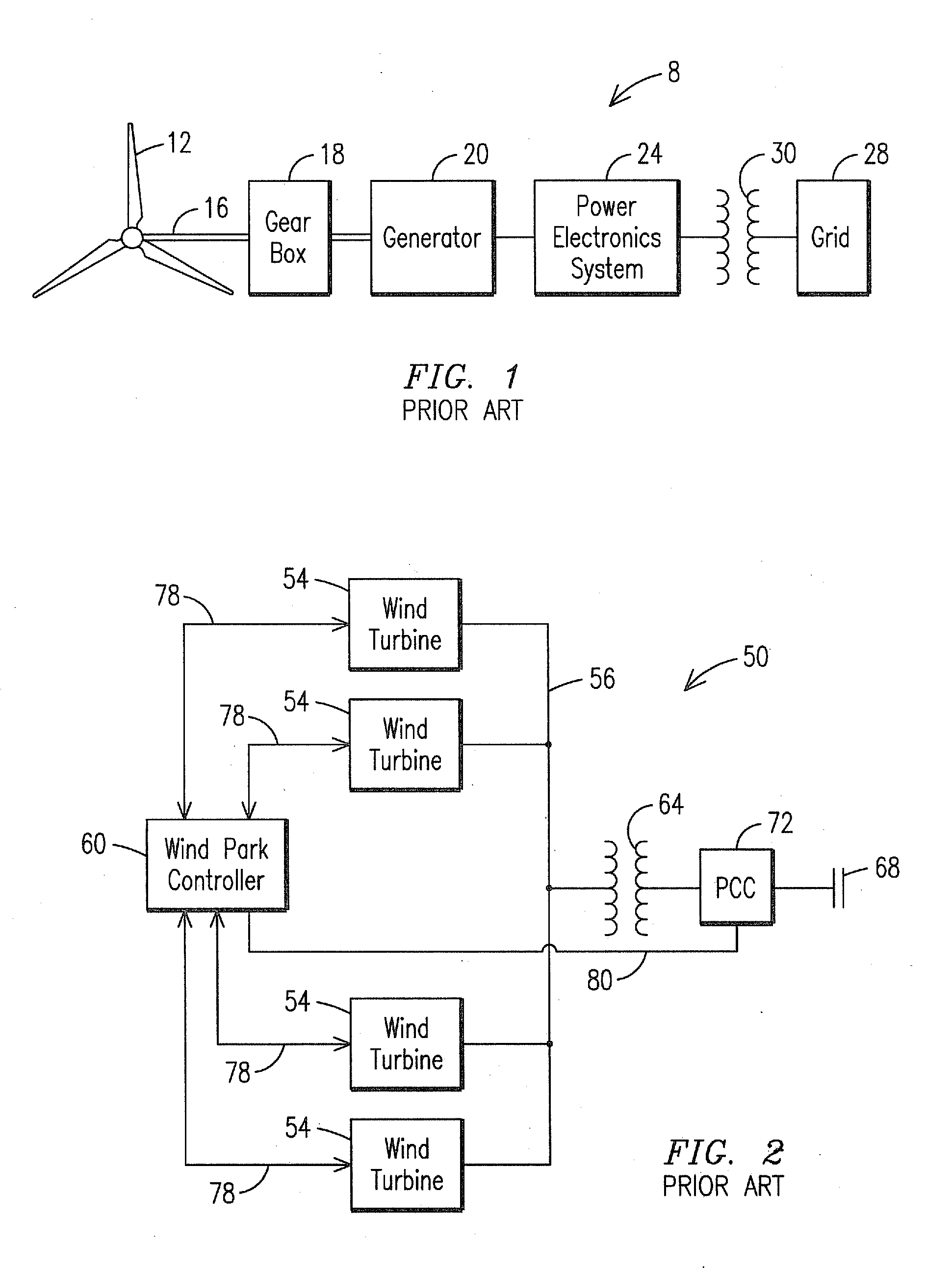 Method and apparatus for adaptively controlling wind park turbines