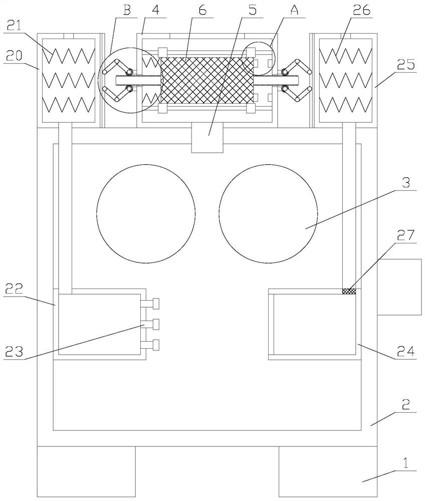 A rubber roller huller with anti-jamming function