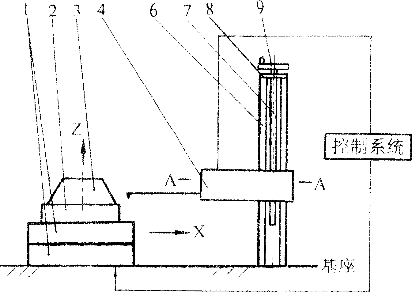 Measuring device for inner-rim large-flange spherical radius of taper roll bearing and measuring method