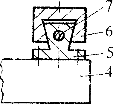 Measuring device for inner-rim large-flange spherical radius of taper roll bearing and measuring method