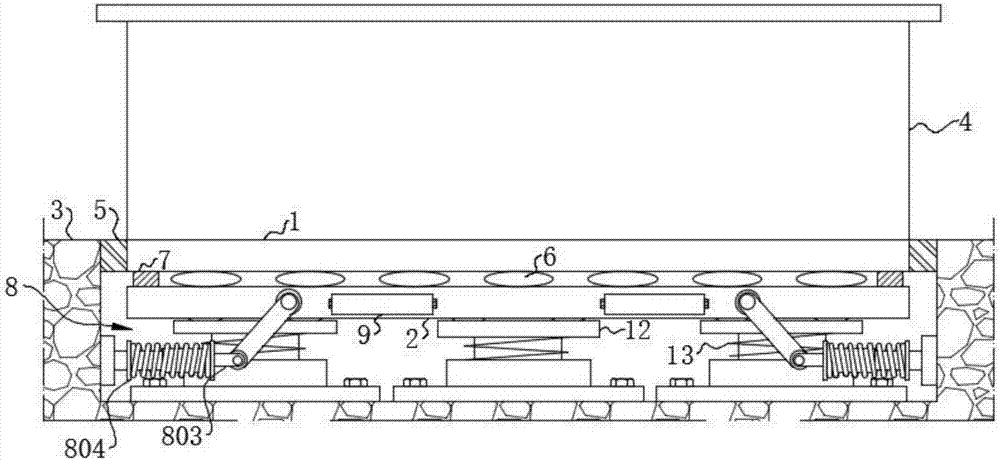 Multi-stage highly-efficient damping pedestal for box type transformer station