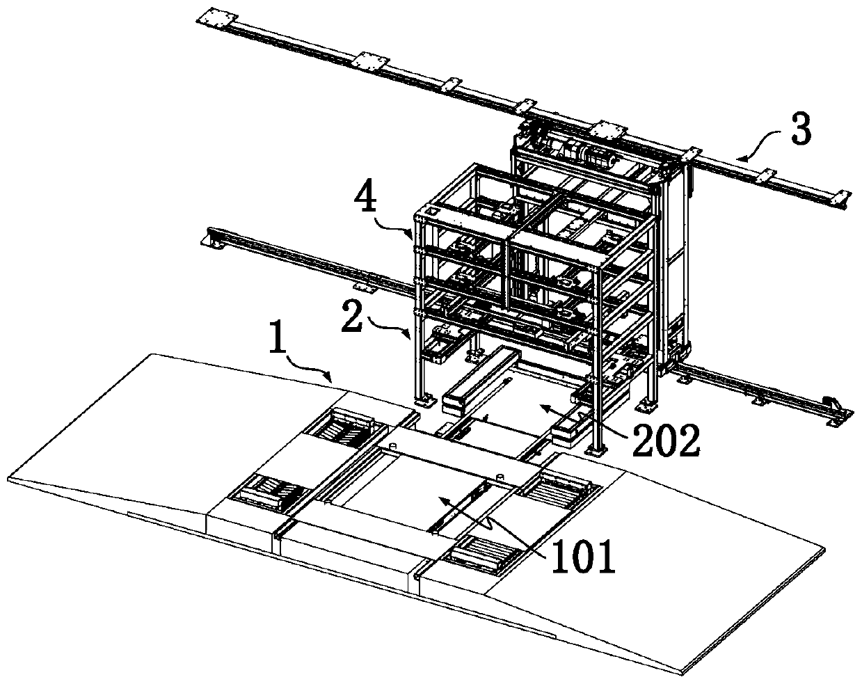 Simple battery replacing system, battery replacing method and battery replacing station