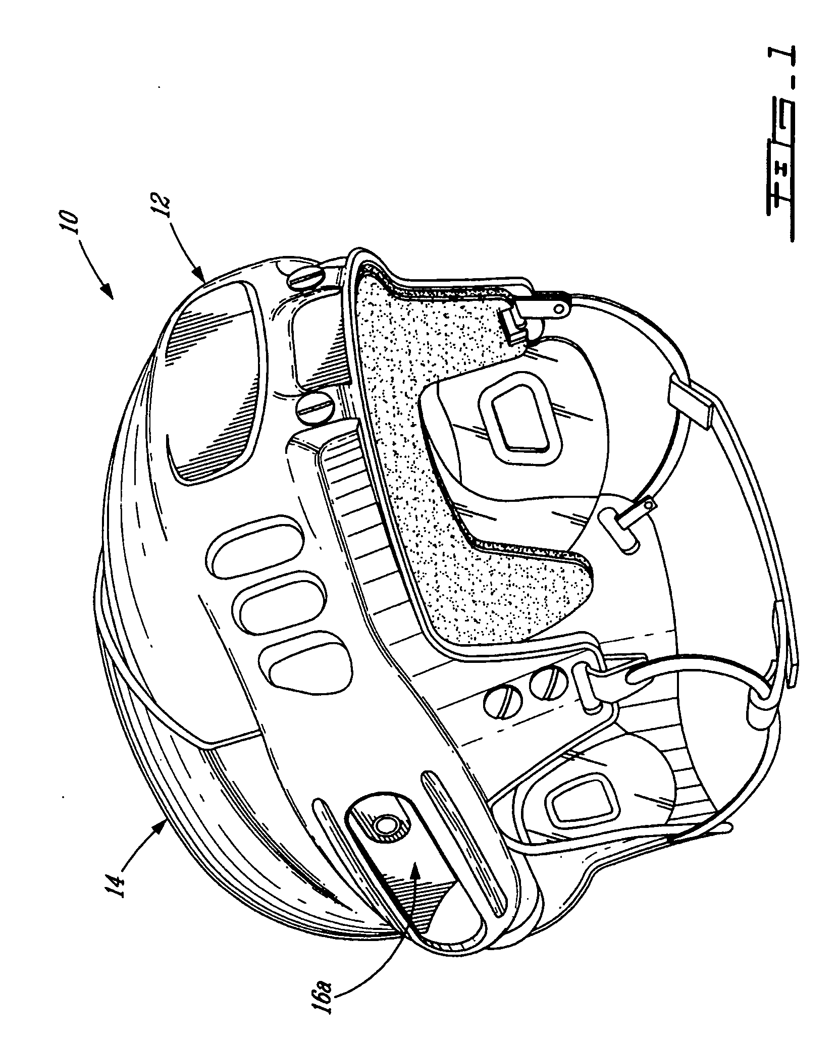 Adjustment mechanism for a helmet