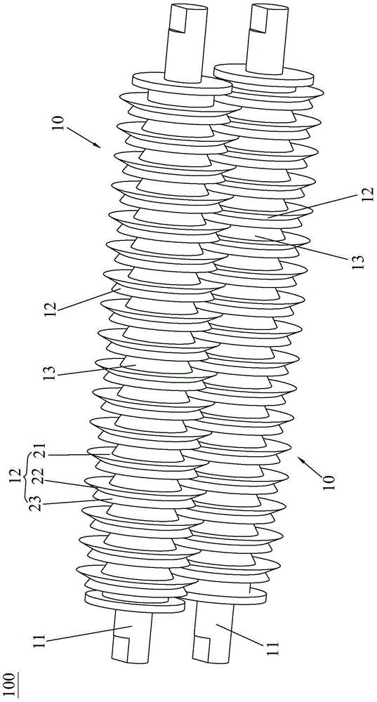 A cutting shredding mechanism