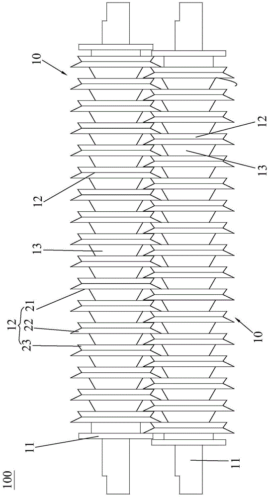 A cutting shredding mechanism