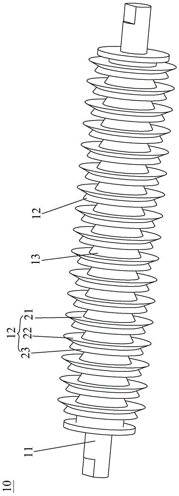 A cutting shredding mechanism