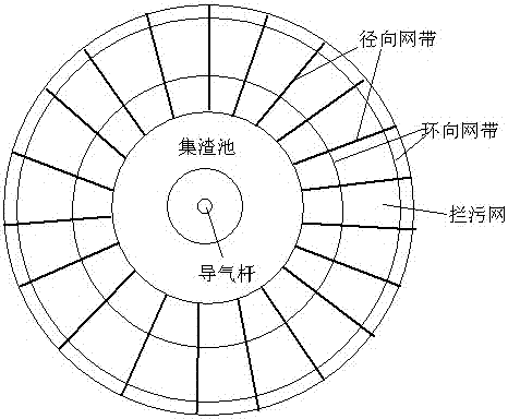 Urban flood-control drainage well water guide and pollutant blocking apparatus and method