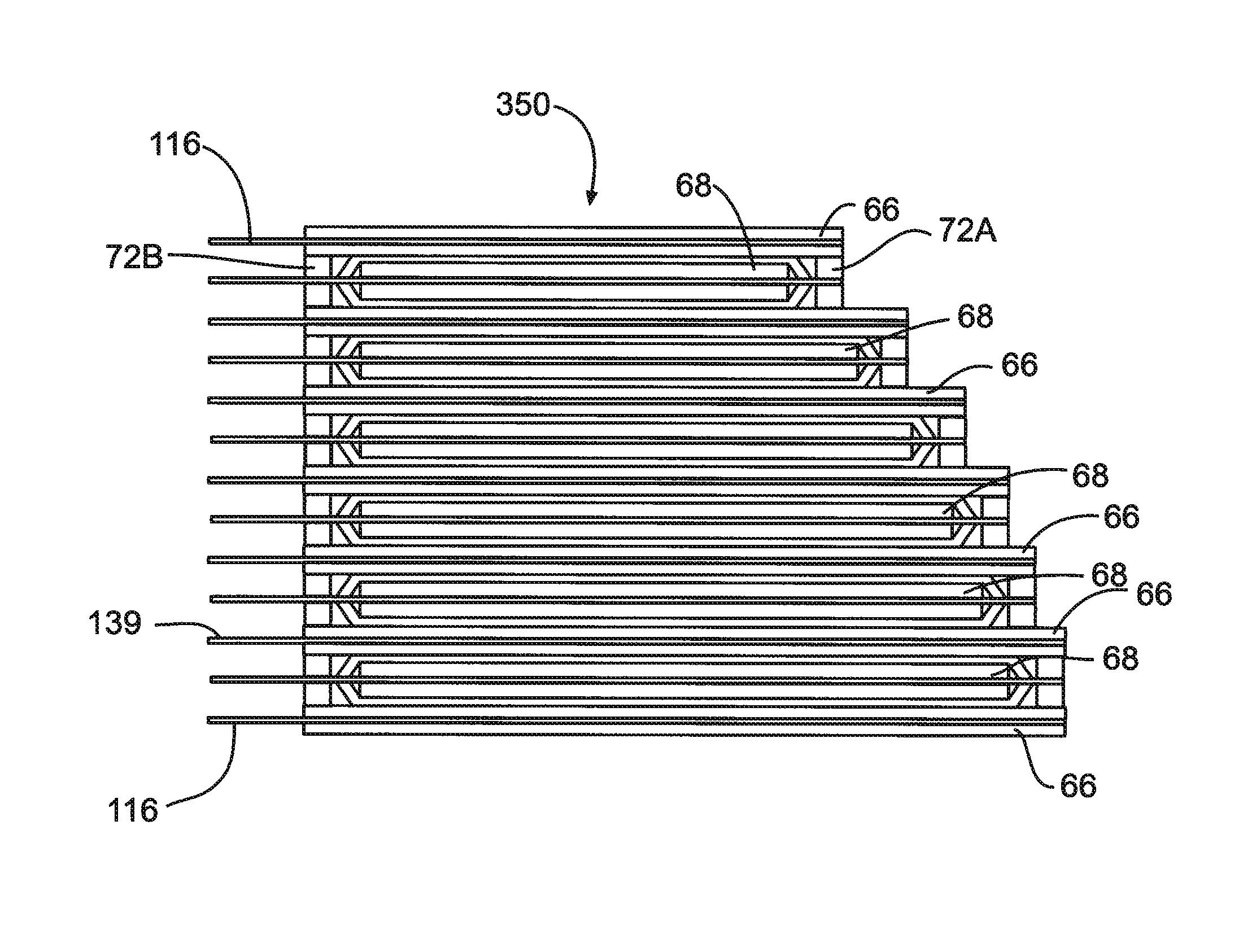 Lithium battery having irregularly shaped casing