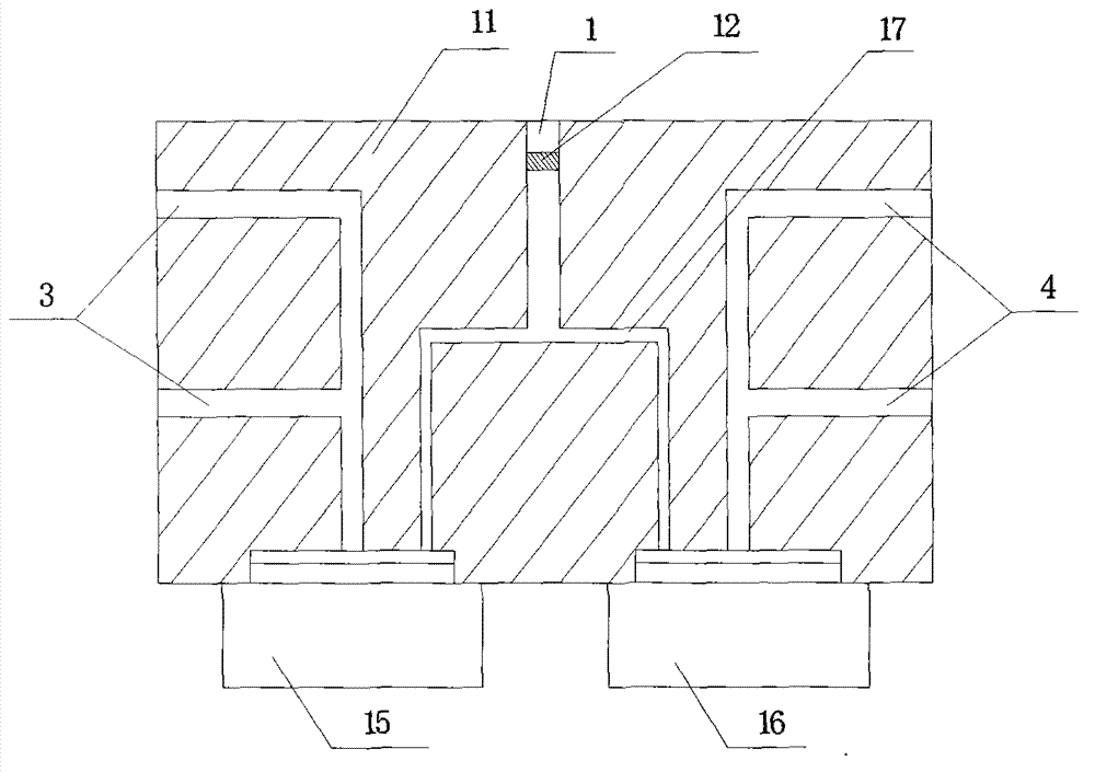 Sampling device used in satellite total leak rate testing leak detector