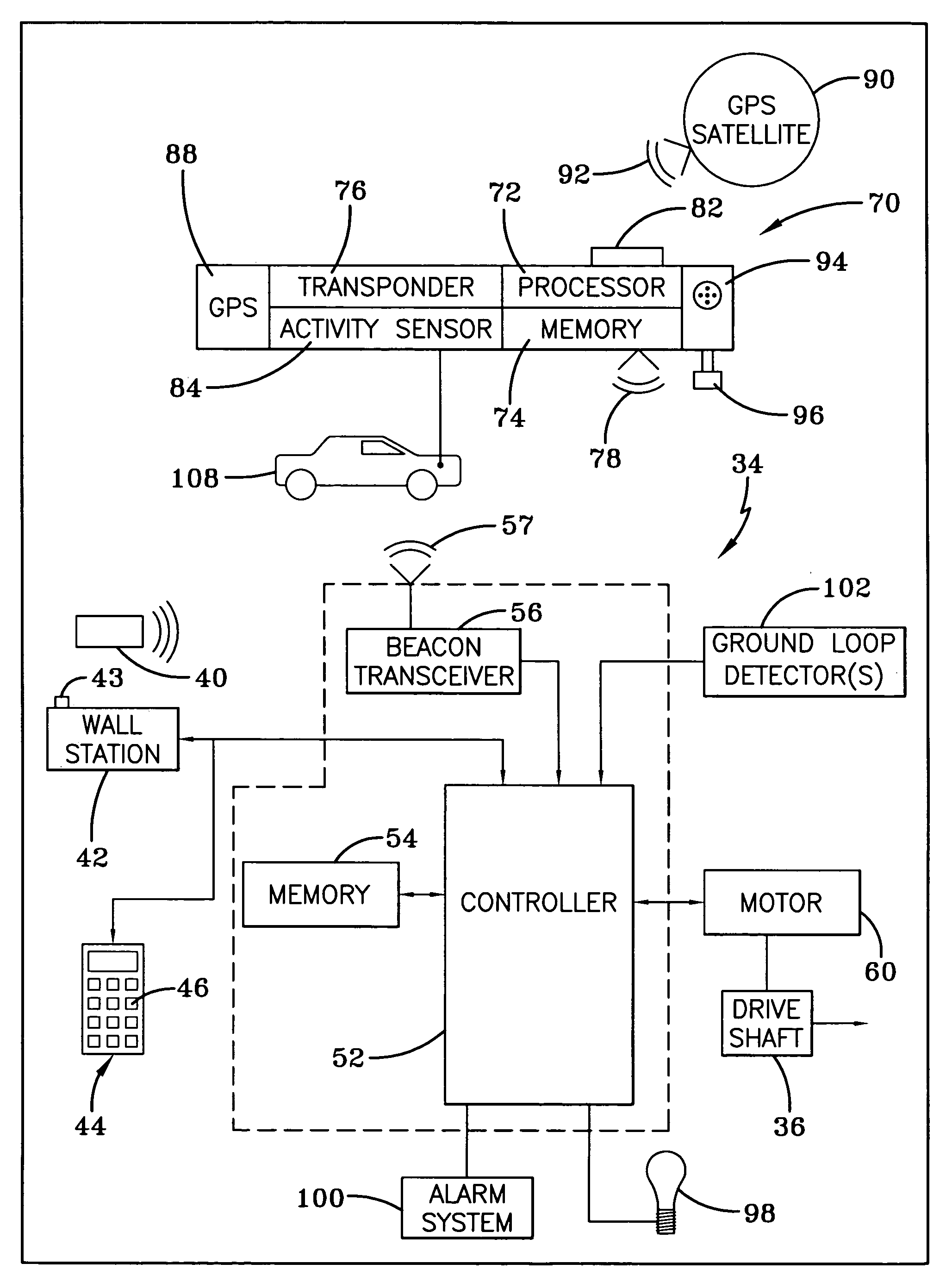 System for automatically moving access barriers and methods for using the same