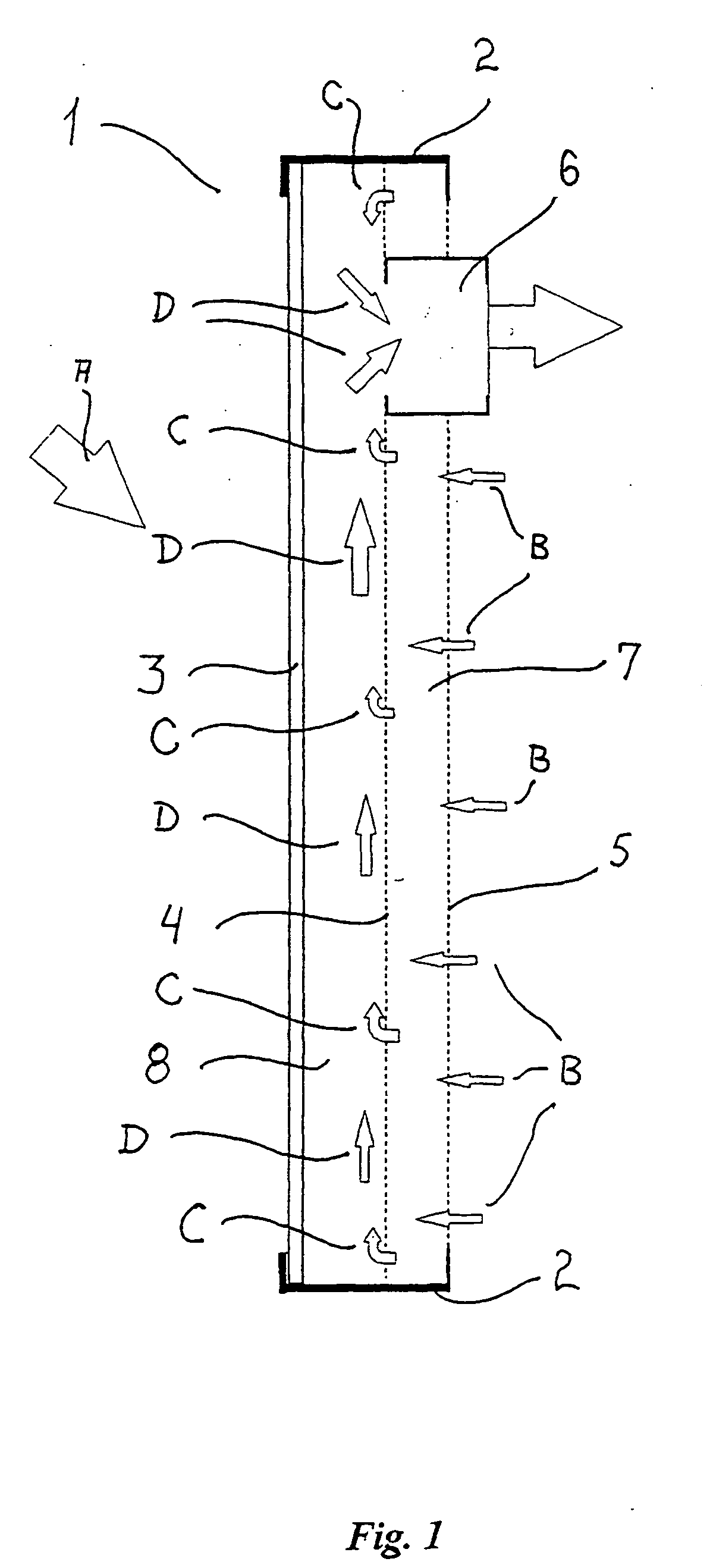 Solar collector panel for heating ventilation air