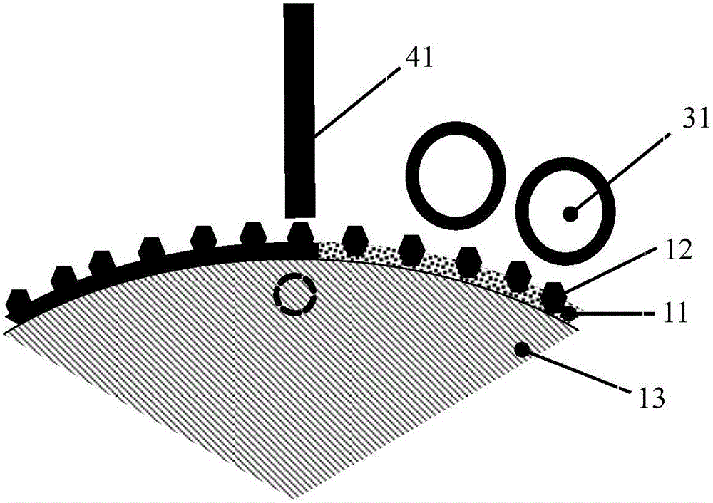 Ultrasonic-assisted induction preheating laser soldering method and device for preparing abrasive particle grinding wheel