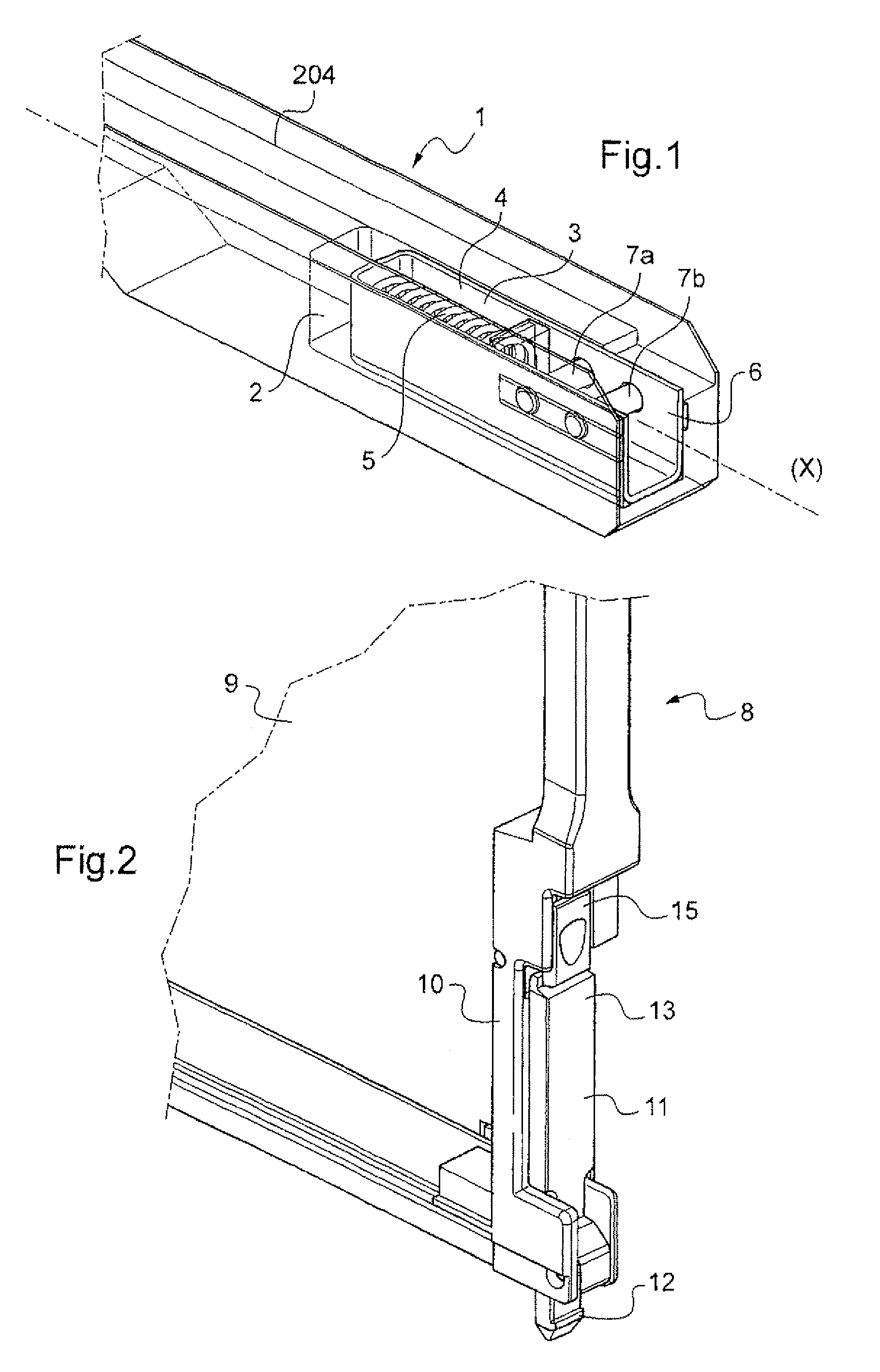 Locking assembly for locking an electronics card to a rack