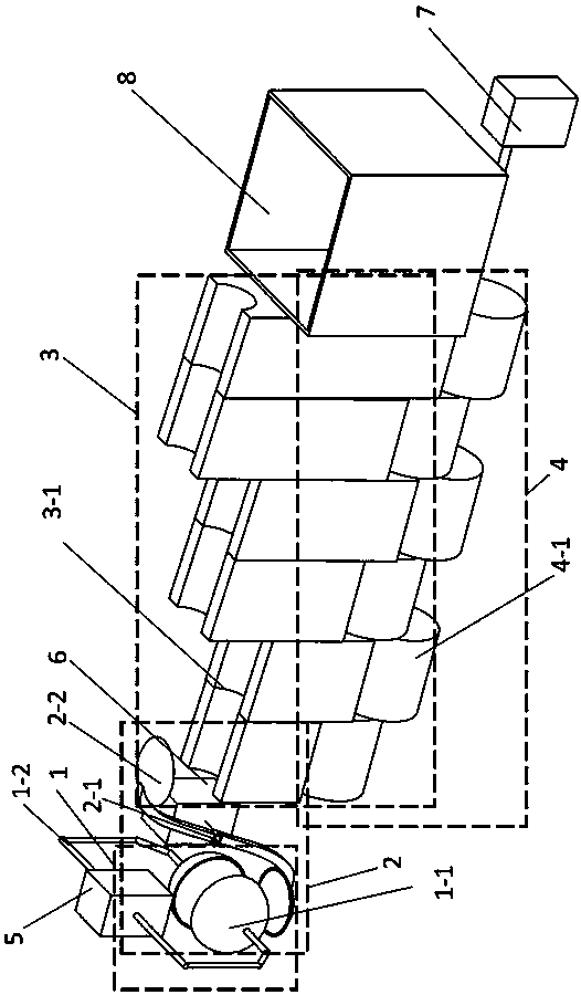 Automobile chassis with accumulated snow ball compressing transmission device