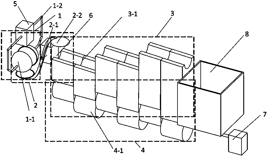 Automobile chassis with accumulated snow ball compressing transmission device