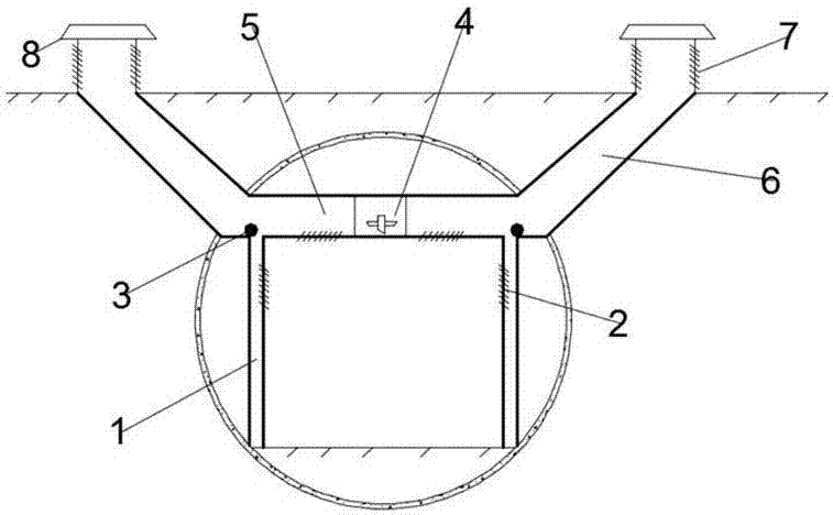 Underground traffic ventilation and smoke discharge system