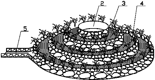 View tower type device for water aeration and biological purification, and purification method