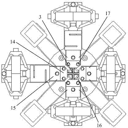 Online material biaxial static-dynamic performance test platform under service temperature