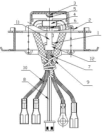 Temperature sensor for electric cooker