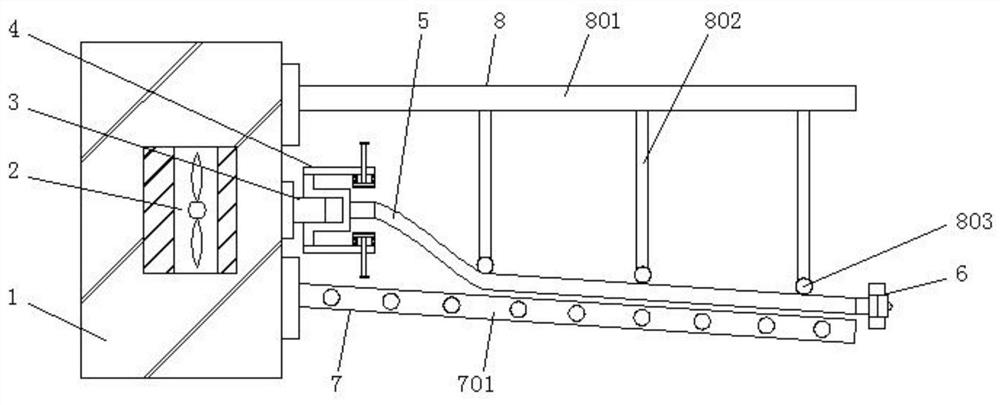 Air-leakage-proof dry-blowing casing device and method