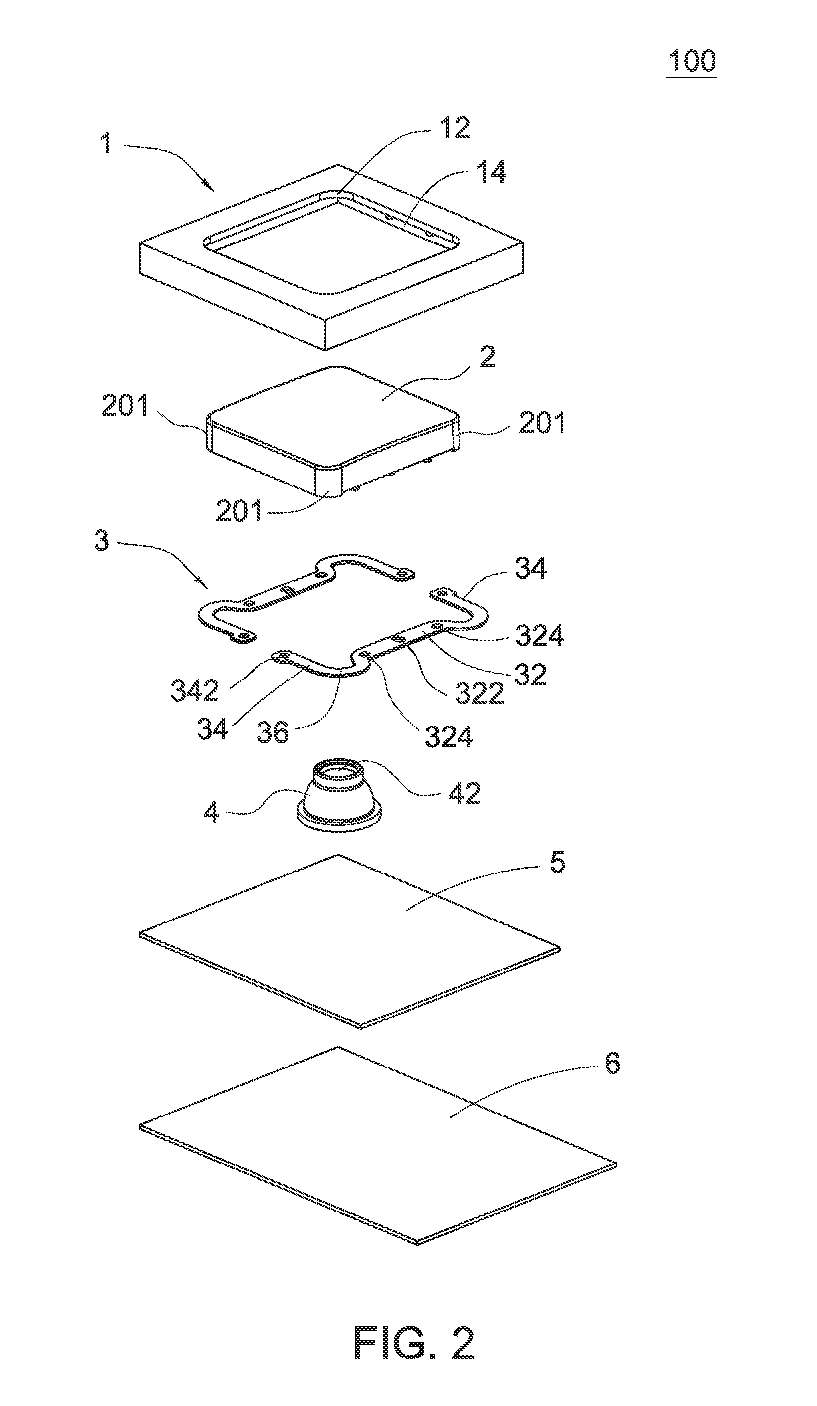 Depressible key structure