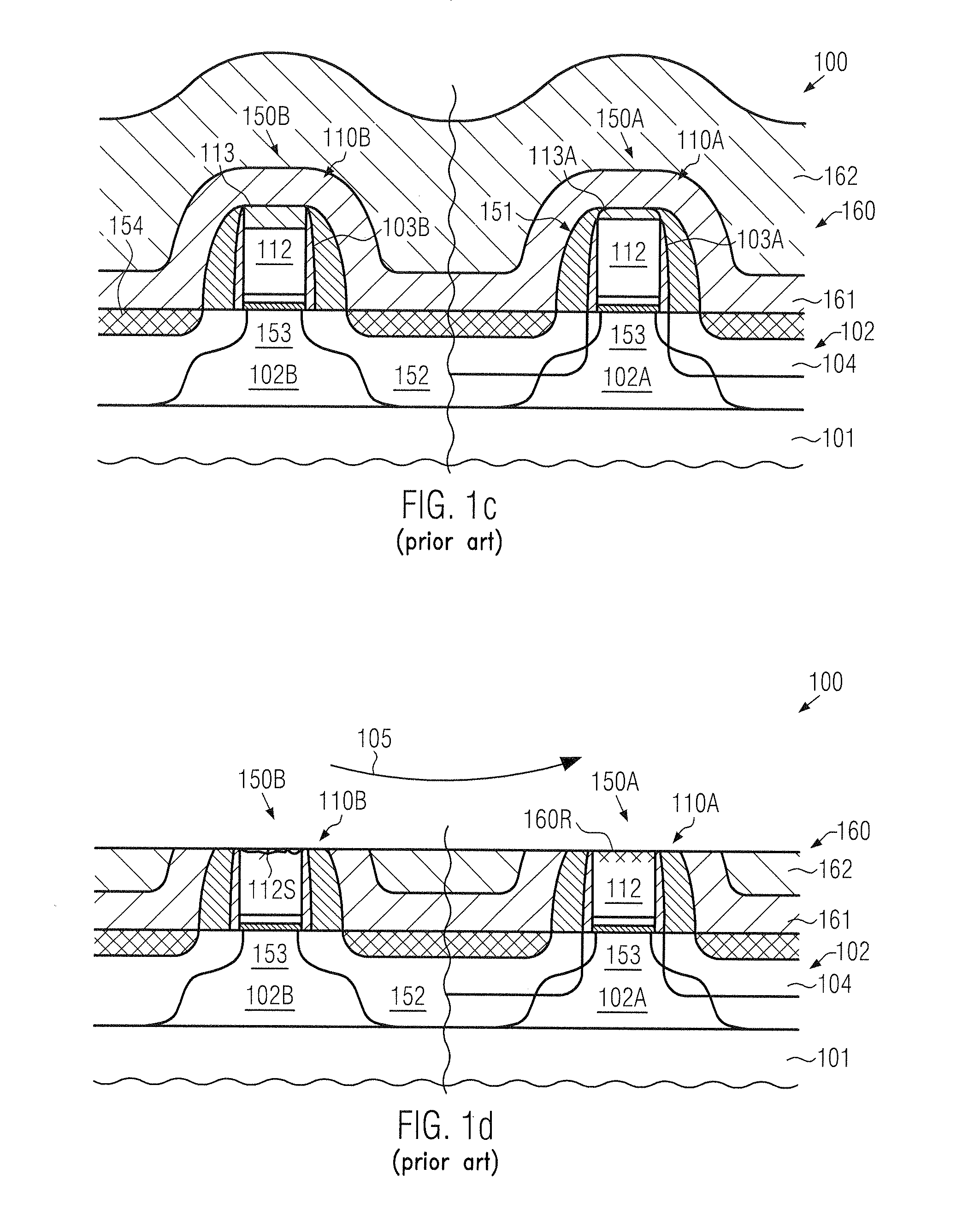 Replacement Gate Approach for High-K Metal Gate Stacks by Avoiding a Polishing Process for Exposing the Placeholder Material