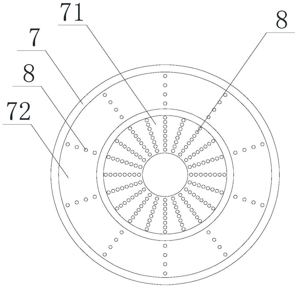 Spiral air ceramic nozzle of coal-fired boiler and preparation method thereof