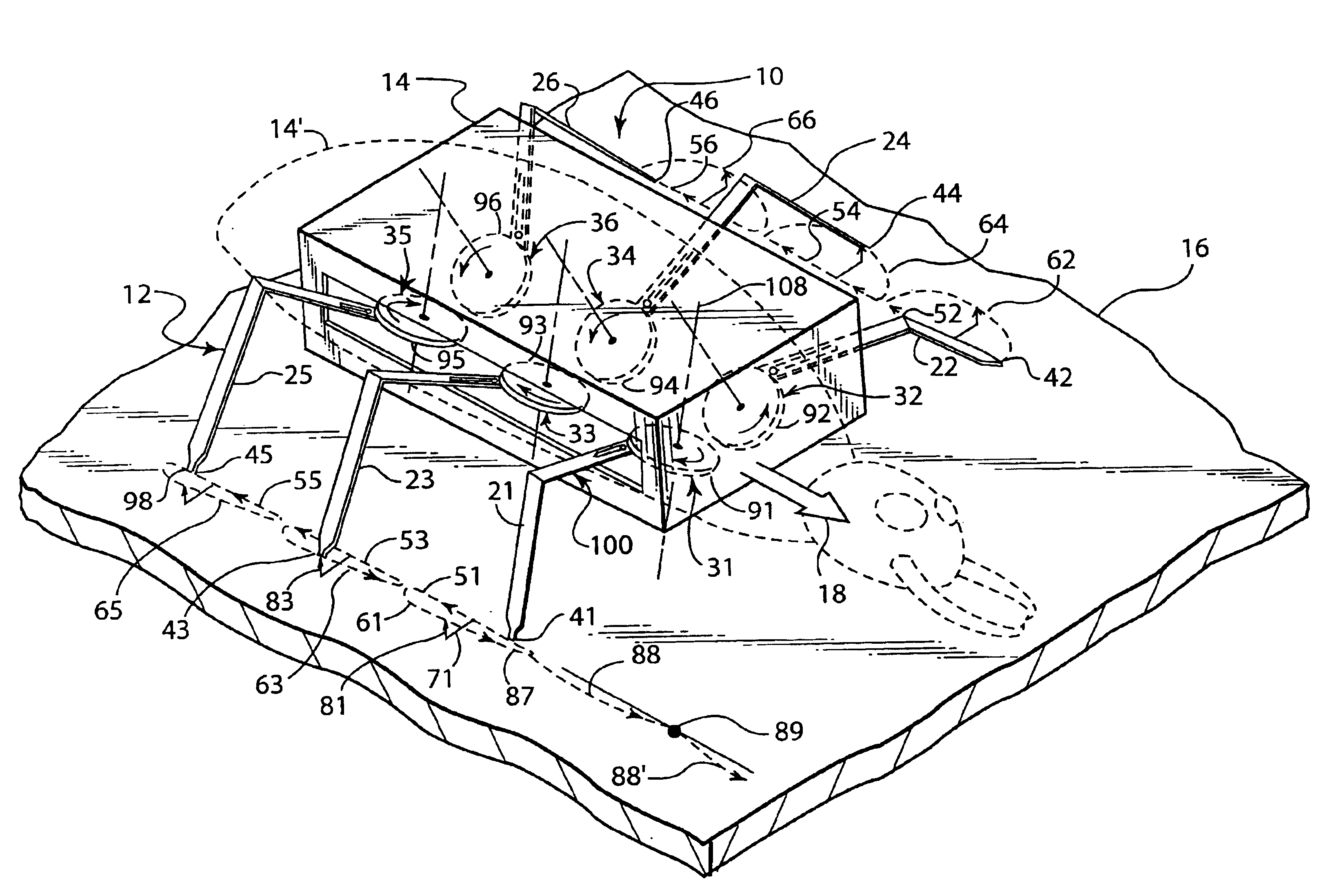 Apparatus and method for producing ambulatory motion