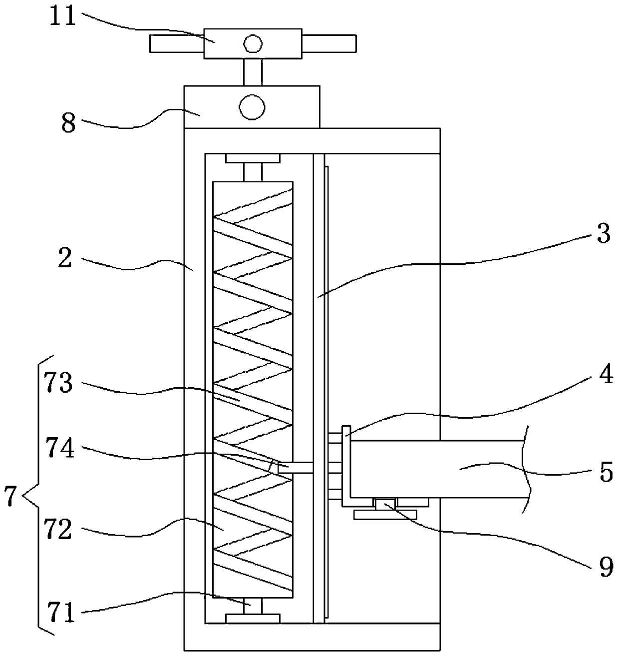 Logistics placing rack capable of adjusting storage space conveniently