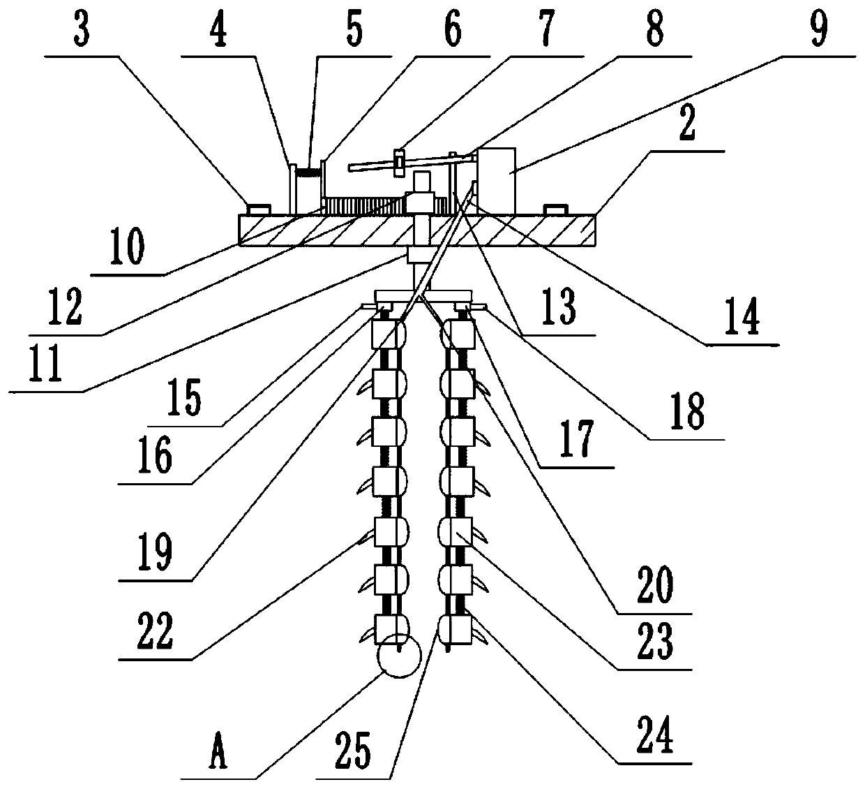 Septic tank cleaning device